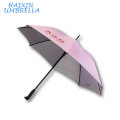 Custom Pink Anti UV Chinese Manufacturers Direct sales Wholesale 23 pulgadas de fibra de vidrio Double Ribs Long Handle Umbrella Custom Logo